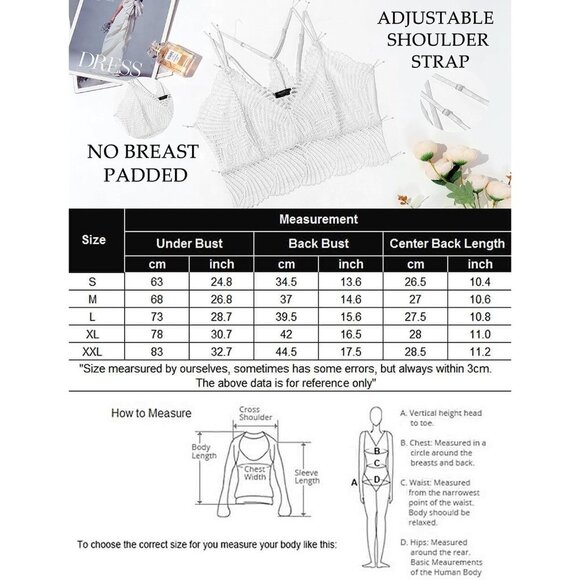 Women's White Lace Camisoles Double-layered V-neck Sexy Bralettes Crop Top - Picture 5 of 5